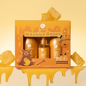 NIB Luseta Manuka Honey Trio Set - Shampoo, conditioner and hair serum